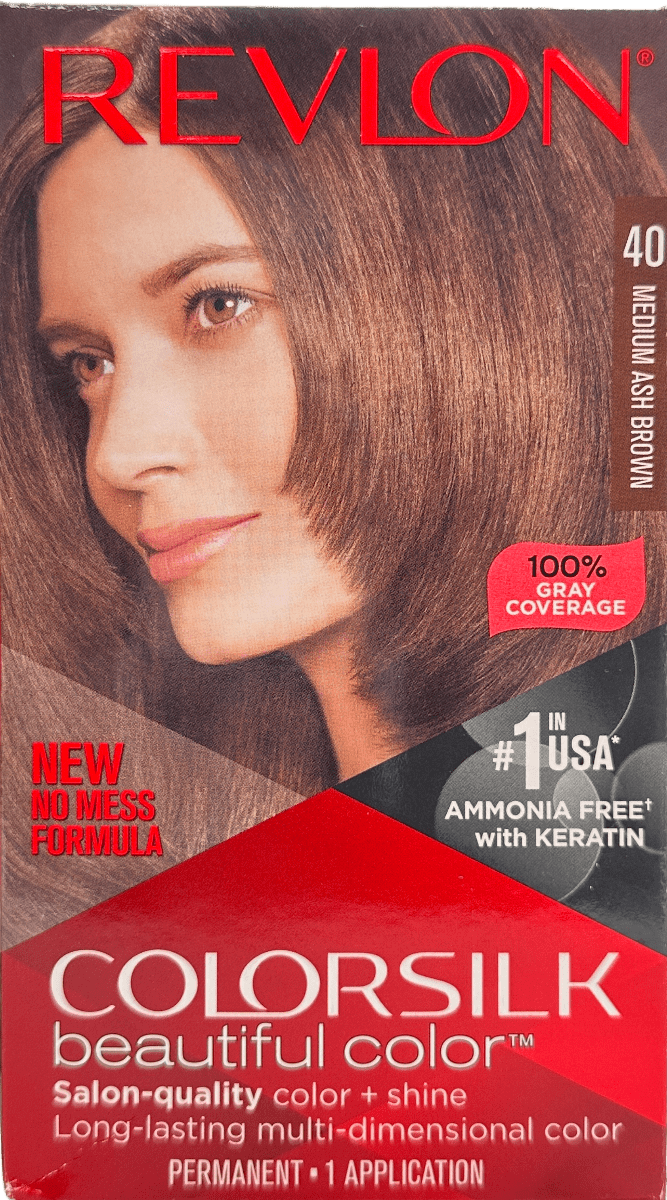 Revlon Colorsilk Beautiful Color – 40 Medium Ash Brown