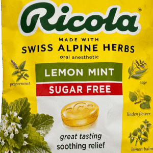 Ricola – Sugar Free Lemon Mint Throat Drops – 45 Ct