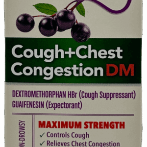 Robitussin Elderberry Syrup – Cough + Chest Congestion DM – Non Drowsy – 4 FL OZ