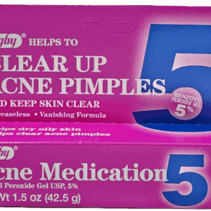 Rugby Acne Medication Benzoyl Peroxide Gel 5% – 1.5 OZ
