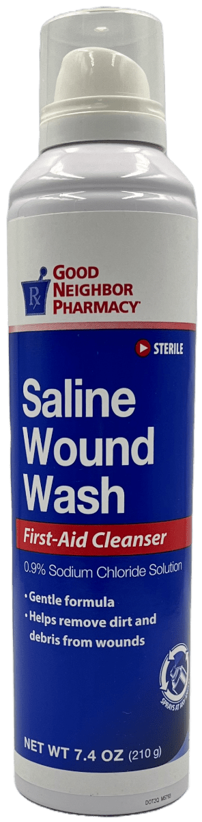 Good Neighbor Pharmacy – Saline Wound Wash – First Aid Cleanser – 7.4 OZ