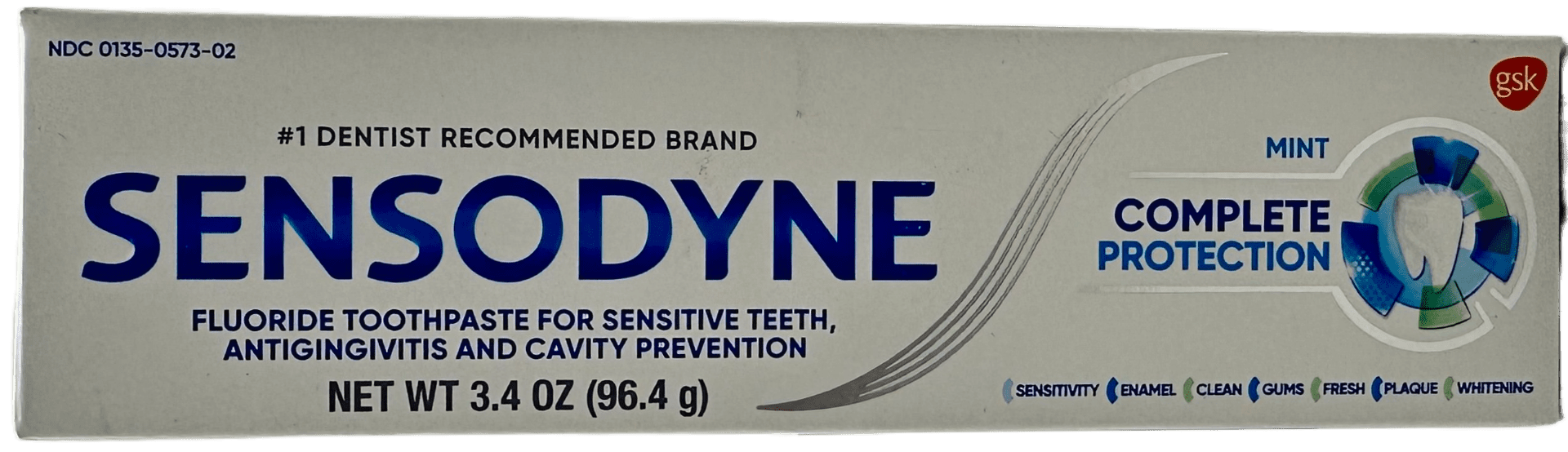 Sensodyne Complete Protection Toothpaste – Mint – 3.4 OZ