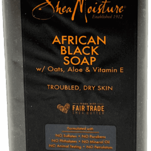 Shea Moisture African Black Soap w/ Oats, Aloe & Vitamin E – 8 OZ