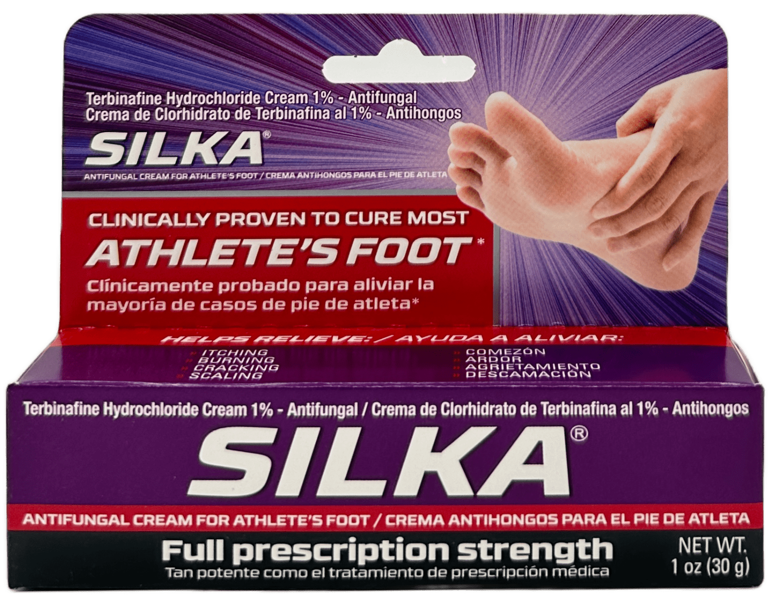 Silka Antifungal Cream For Athlete’s Foot – 1 OZ
