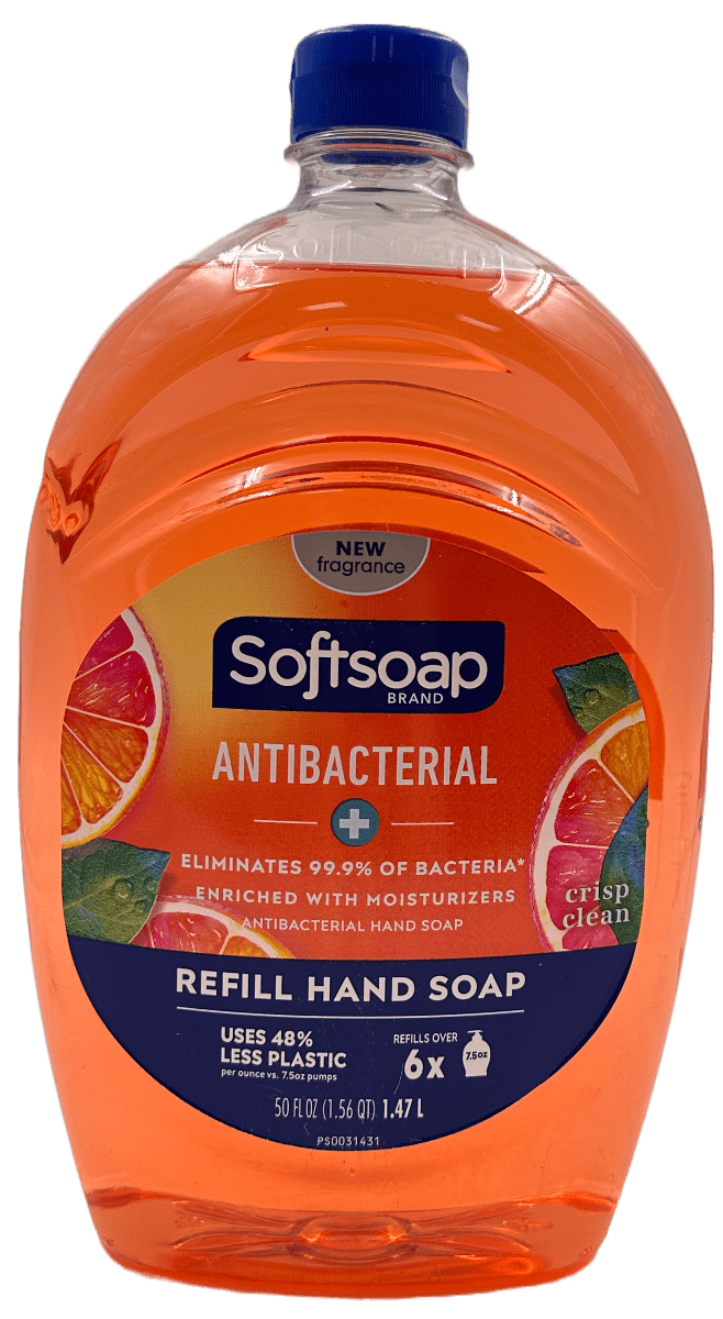Softsoap Antibacterial Refill Hand Soap – Crisp Clean – 50 Fl Oz