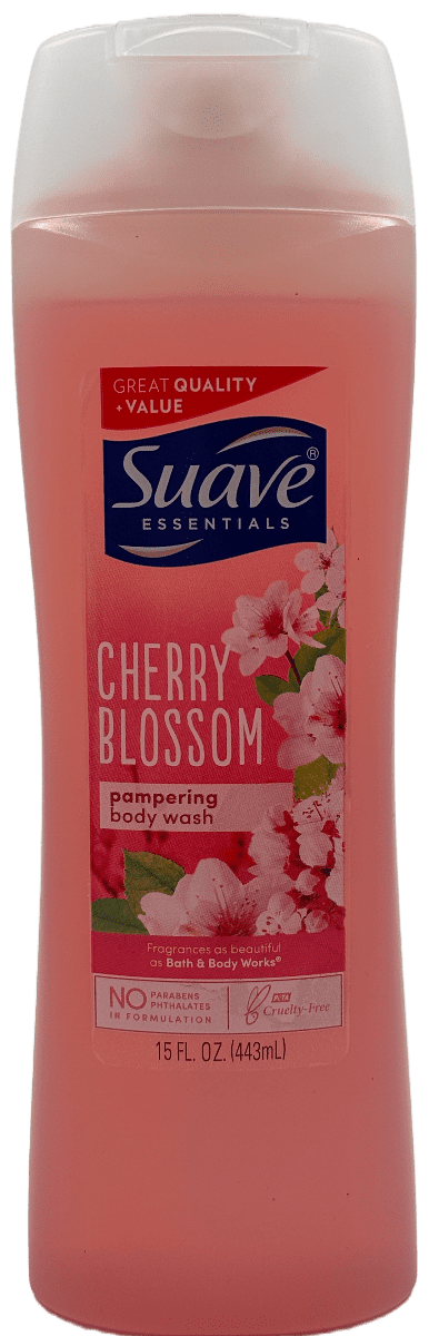 Suave Pampering Body Wash – Cherry Blossom – 15 FL Oz