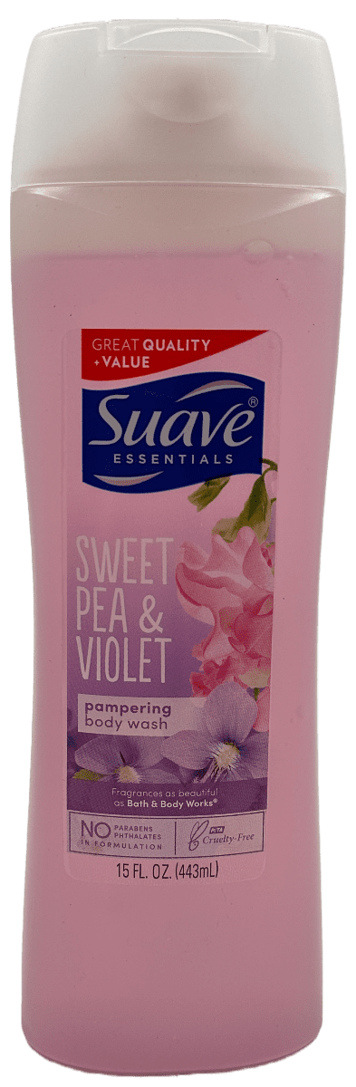 Suave Pampering Body Wash – Sweet Pea & Violet – 15 FL OZ