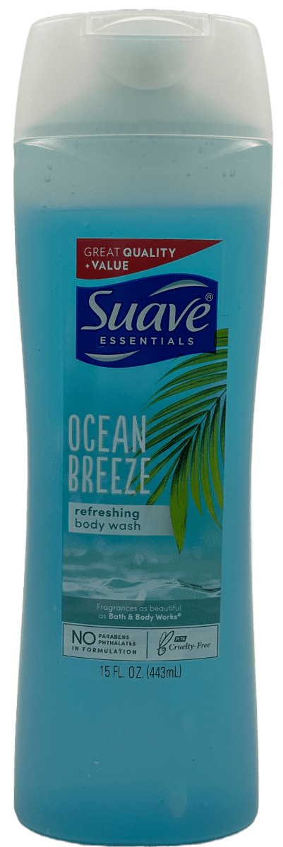Suave Refreshing Body Wash – Ocean Breeze – 15 FL Oz