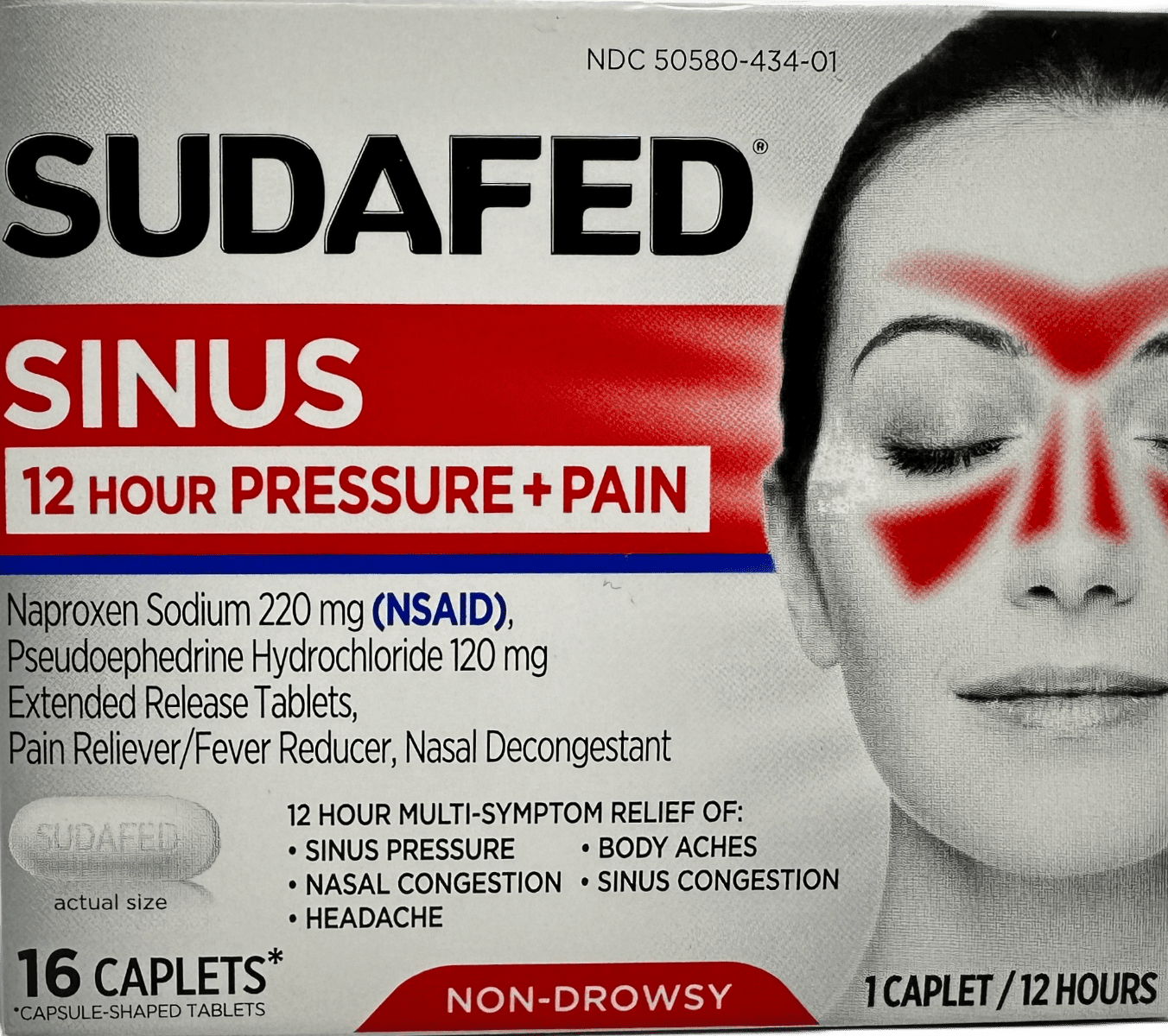 Sudafed Sinus 220 mg – 16 Caplets