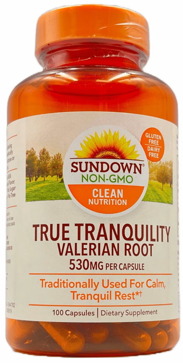 Sundown – True Tranquility Valerian Root 530 mg Capsules – 100 Ct