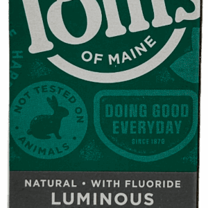 Tom’s Luminous White Anticavity Toothpaste – Clear Mint – 4 OZ