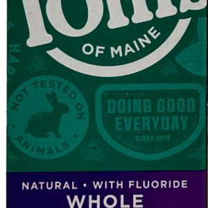 Tom’s Whole Care Anticavity Toothpaste – Peppermint – 4 OZ