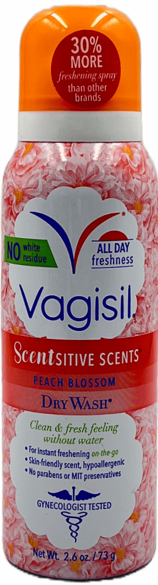 Vagisil Scentsitive Scents Dry Wash – Peach Blossom – 2.6 OZ