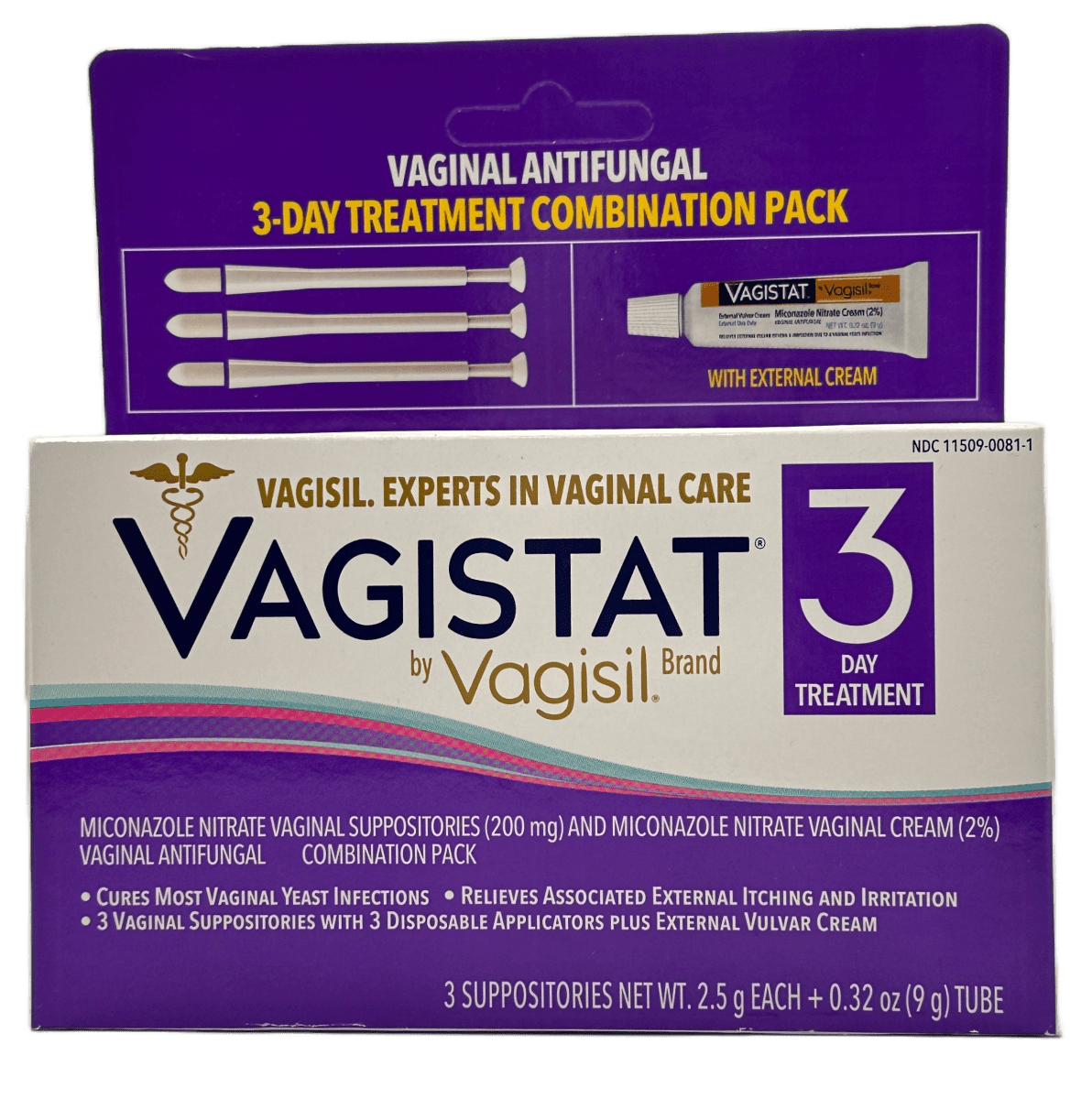 Vagistat 3 day treatment – 3 Suppositories