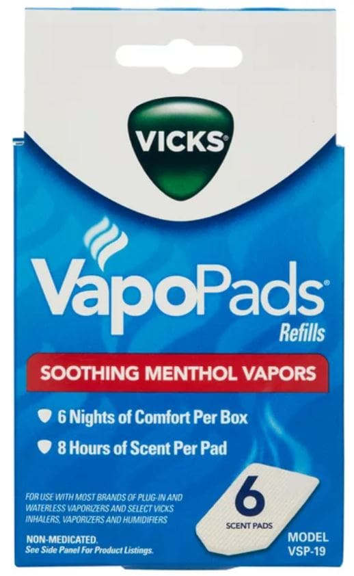 Vicks – VapoPads Refills – Soothing Menthol Vapors – 6 Scent Pads