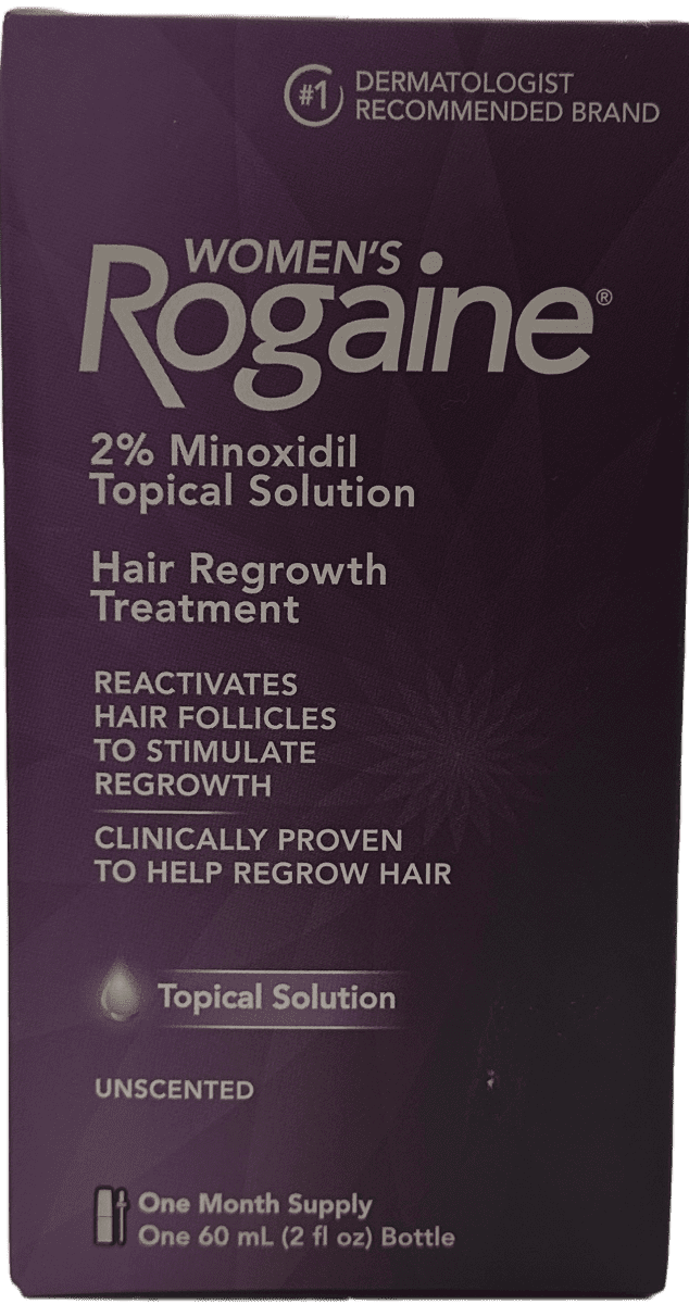 Women’s Rogaine 2% Minoxidil Topical Solution – 2 fl Oz (60 mL)