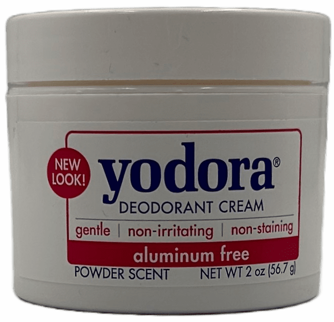 Yodora Deodorant Cream – Powder Scent – 2 OZ