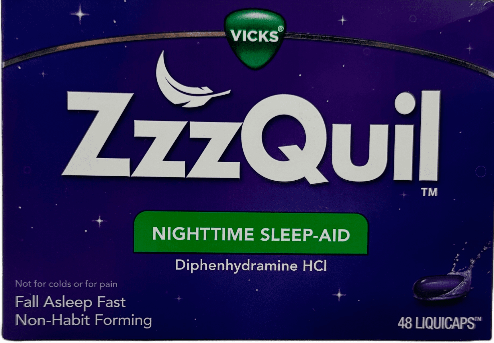 ZzzQuil Night time Sleep Aid – 48 Liquicaps